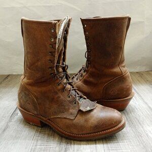 Double H Rustic Brown Men's Lace-Up Boots
